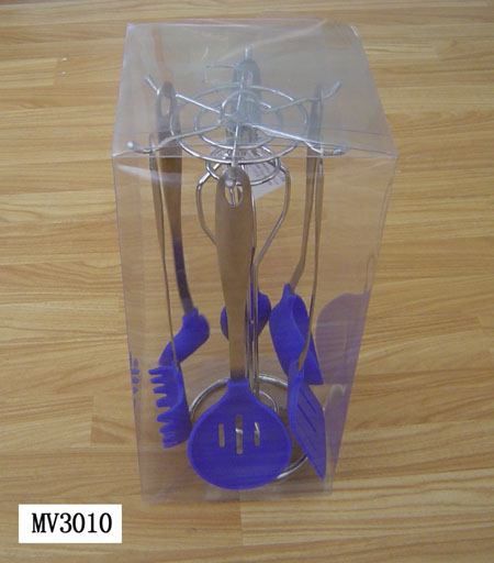 MV3010 6Pcs Kitchen Tools W/ Rack In Pvc Box