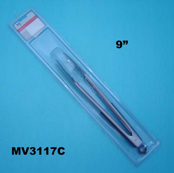 MV3117C 9" S/S Food Tong Tag Card