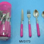 12Pcs Knife Fork Spoon（12Cutlery）In Plastic Handle