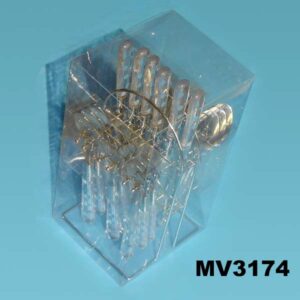 24Pcs Knife Fork Spoon Set In Pvc Boxes