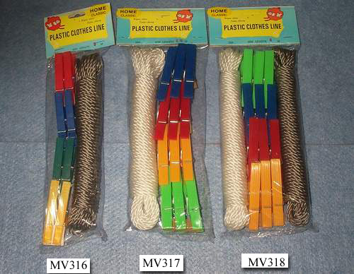 MV318 8M Rope W/ 12Pcs Clipper