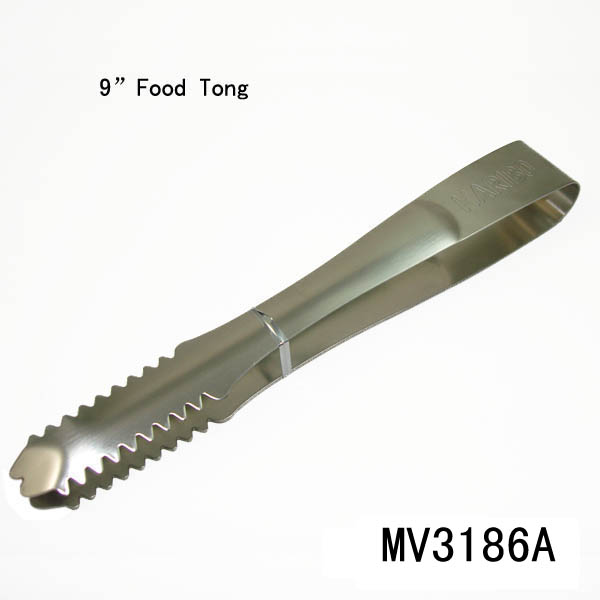 MV3186A 9"S/S Food Tongs