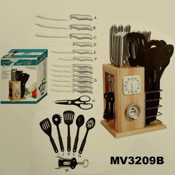MV3209B 22Pcs Kitchen Set