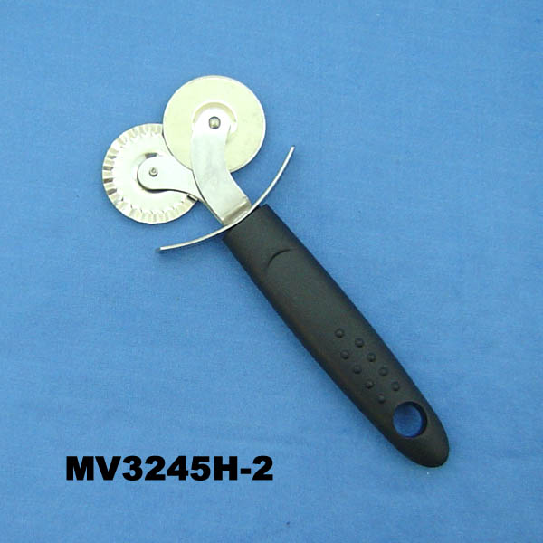 Pizza Cutter Plastic Handle Double Wheel T/C