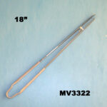 18" S/S Food Tong Pvc Grip Wheel Card