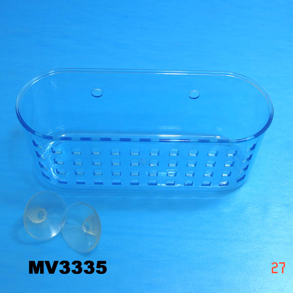 MV3335 Plastic Bath Rack 2Pcs Cup Suction