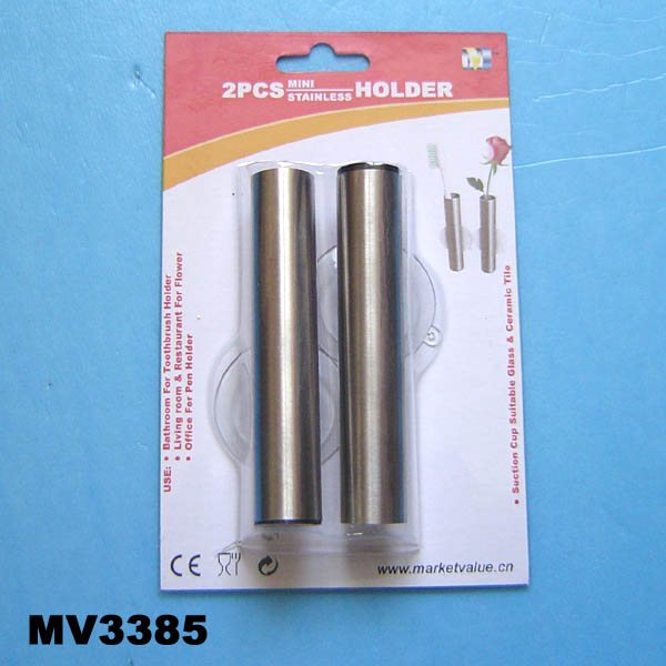 MV3385 Tooth Brush ( Flower)Holder W/Suction Cup B/C