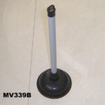 Black Plunger Rubber W/White Plastic Handle Tag Card