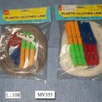 A198 10M Clothes Line W/12Pcs Pegs In Pvc Bag