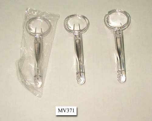 Metal Tweezer With Plastic Magnifying Glass