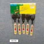 5Pcs Kid Cutlery Set In Pvc Bag W/Hang Card