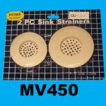 2Pcs Rubber Sink Strainer