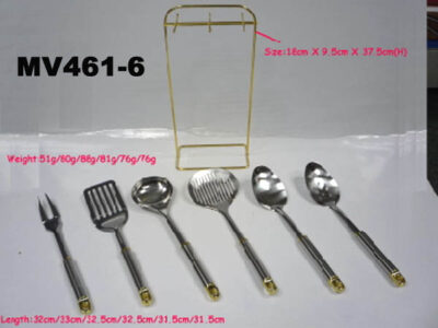 6Pcs Kitchen Tools W/ Stand In Color Box