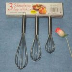 3Pcs S/S Egg Beater In Colour Box