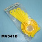 5Pcs Plastic Strainer In Pvc Bag (6.6/7.5/9.5/11/12Cm)