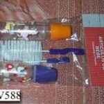 2Pcs Milk Bottle W/2Pcs Brush In Pvc Bag W/Hang Card