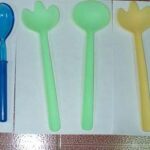 2Pcs Plastic Salad Spoon
