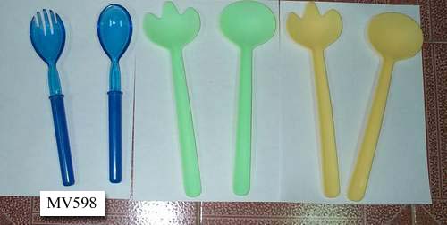 MV598 2Pcs Plastic Salad Spoon