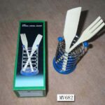 2Pcs Wooden Spoon & Fork W/Stand In Box