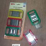 3Pcs Graters W/Tray B/C