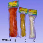 A125 10M 8Mm Pe Rope In Pvc Bag W/Hang Card