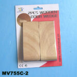 2Pcs Oak Wooden Door Wedge