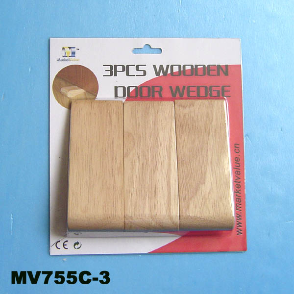 3Pcs Wooden Door Wedge