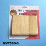 3Pcs Pine Wooden Door Wedge