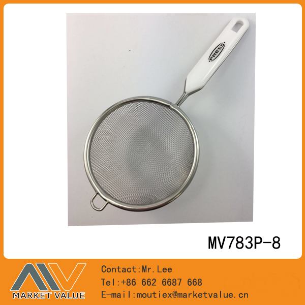 8Cm S.S Strainer With Pp Handle