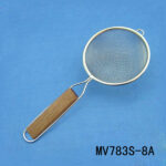 8Cm Wooden Handle S/S Stainer