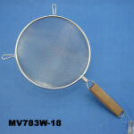 18Cm Stainer S.S. W/ Wooden Handle