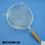 20Cm Stainer S.S. W/ Wooden Handle