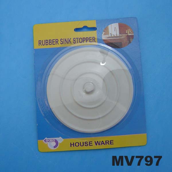 MV797 11Cm Rubber Sink Stopper In Polybag