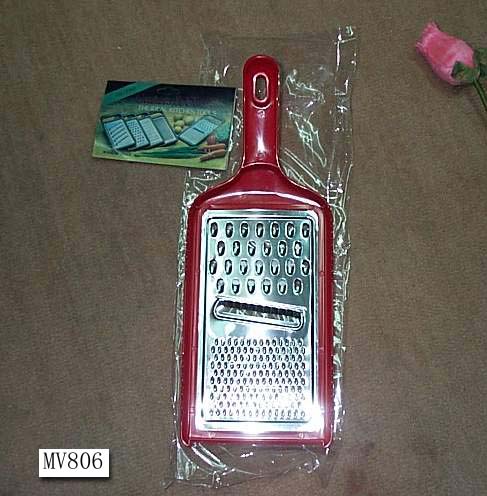 MV806 Flat Grater W/Handle In Pvc Bag W/Hang Card