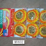 6Pcs S/S Scourer W/Sponge In Pvc Bag W/Hang Card