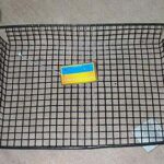 Square Vinyl Coated Fruit Basket Black