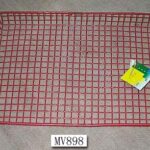 Square Vinyl Coated Fruit Basket Red