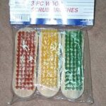 3Pcs Shoes Brush In Pvc Bag W/Hang Card