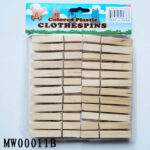 24Pcs Wooden Clothes Pegs Pbh