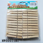 24Pcs Wooden Clothes Pegs Shrink