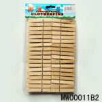 36Pcs Wooden Clothes Pegs Pbh