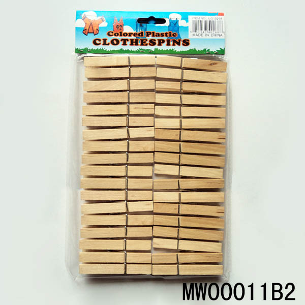 36Pcs Wooden Clothes Pegs Pbh
