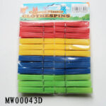 24Pcs Plastic Clothes Pegs W/Pe Shrink