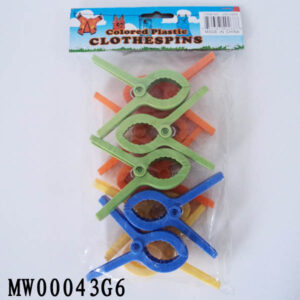 10Pcs Plastic Clothes Pegs W/Poly Bag+Head Card