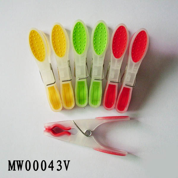 12Pcs Plastic Clothes Pegs W/0Pp+Head Card