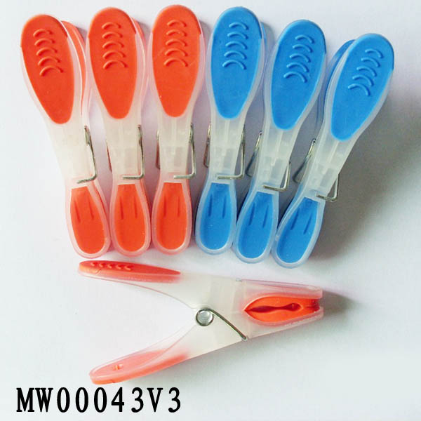12Pcs Plastic Clothes Pegs W/0Pp+Head Card