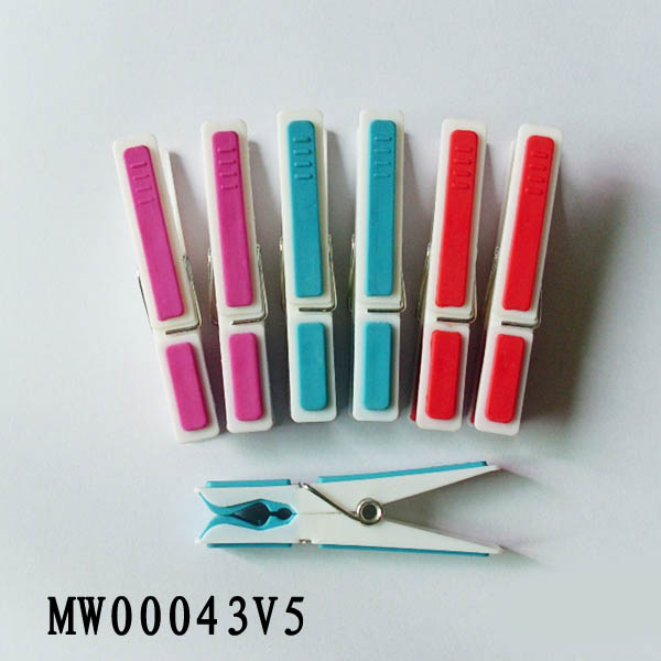 12Pcs Plastic Clothes Pegs W/0Pp+Head Card
