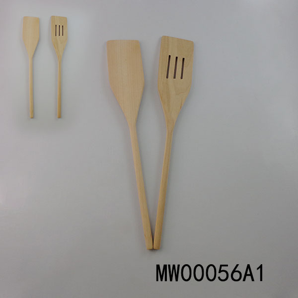 2Pcs Wooden Turner  Solid And Slotted