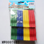 24Pcs Plastic Clothes Pegs W/Pe Shrink