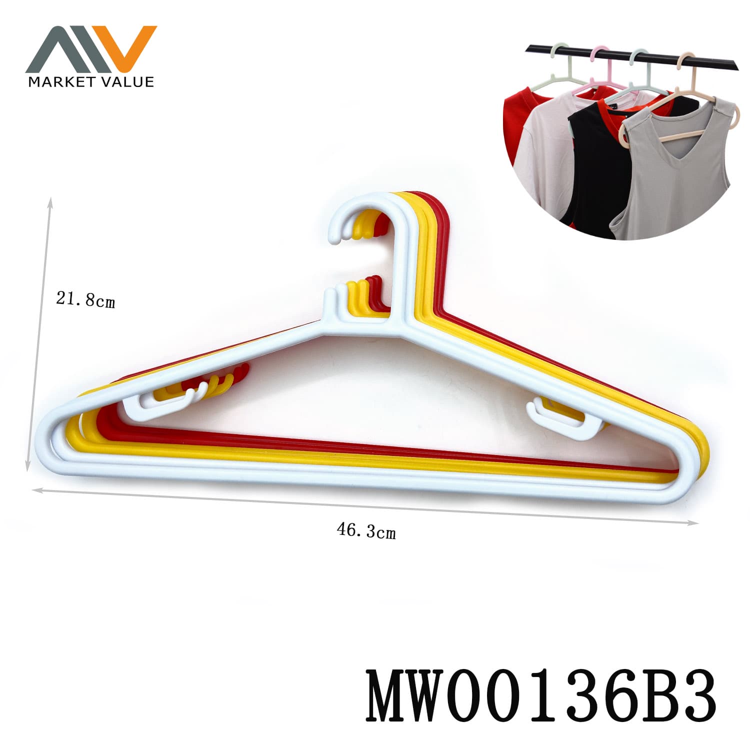 MW00136B3 6 Piece Plastic Windproof Non Slip Drying Rack